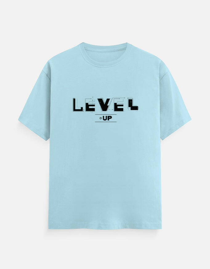 Level-Up T-Shirt – Noir & Lin India Baby Blue