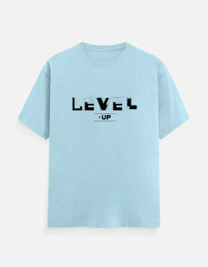 Level-Up T-Shirt – Noir & Lin India Baby Blue