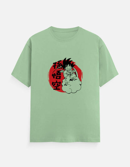 Goku Anime Graphic Crew T-Shirt – Noir & Lin India Jade