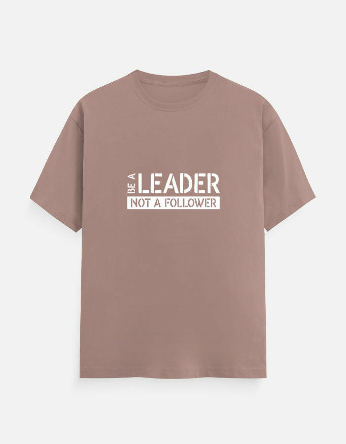 BE A LEADER Unisex T-Shirt – Noir & Lin India Mushroom