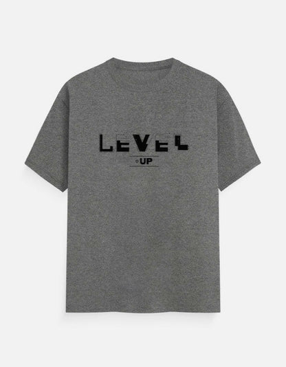 Level-Up T-Shirt – Noir & Lin India Charcoal Melange