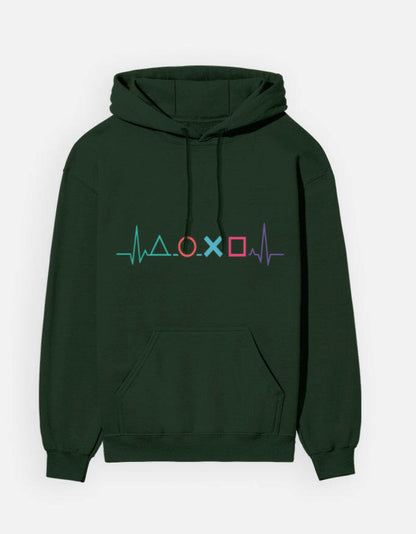 PlayStation Heartbeat - Hoodie – Noir & Lin India Bottle Green