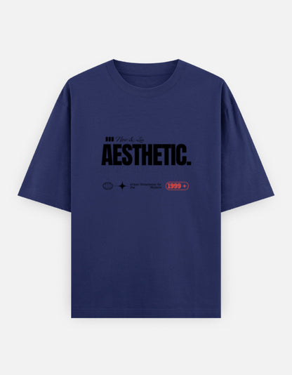 Aesthetic Oversized T-Shirt – Noir & Lin India Royal Blue
