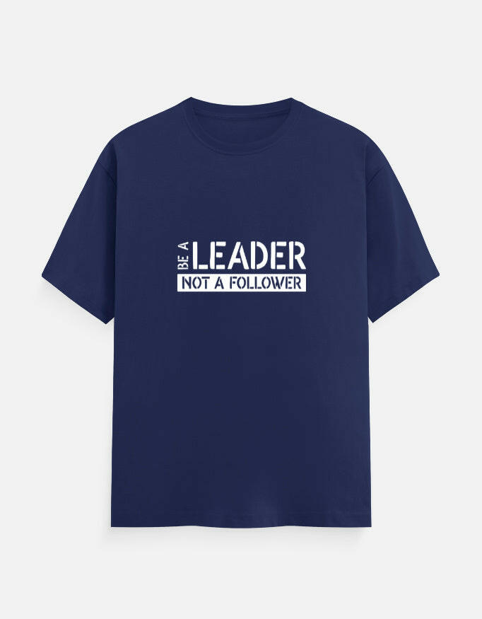 BE A LEADER Unisex T-Shirt – Noir & Lin India Royal Blue
