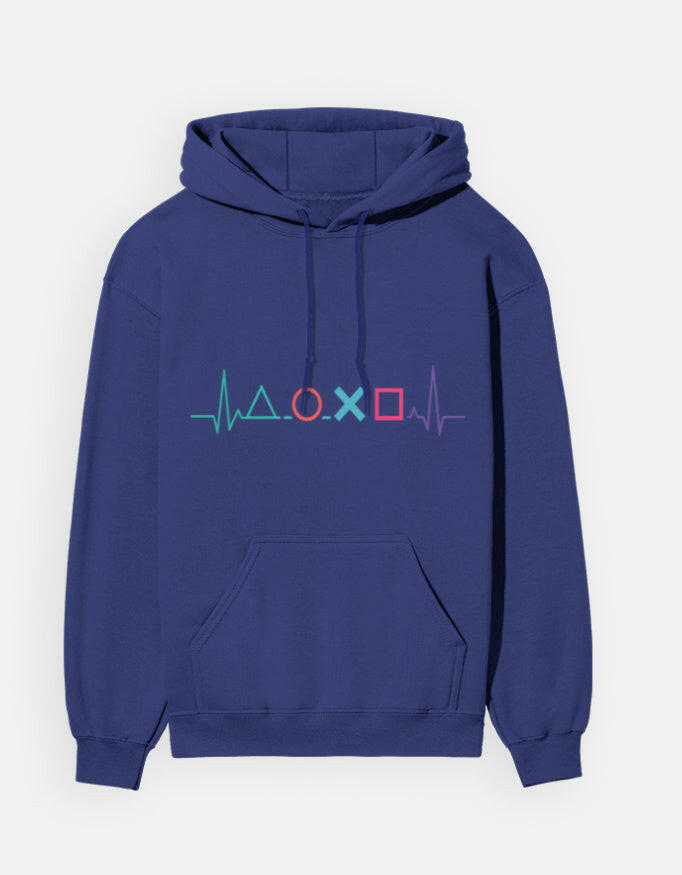 PlayStation Heartbeat - Hoodie – Noir & Lin India Royal Blue