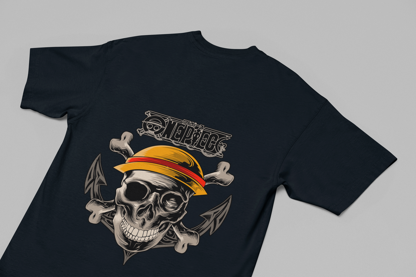 ONE PIECE Front & Back Print Oversized T-Shirt