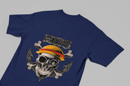 ONE PIECE Front & Back Print Oversized T-Shirt