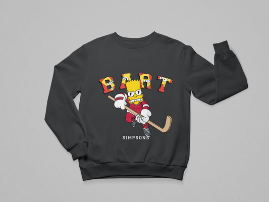 Bart Hockey – Simpsons Graphic Sweatshirt