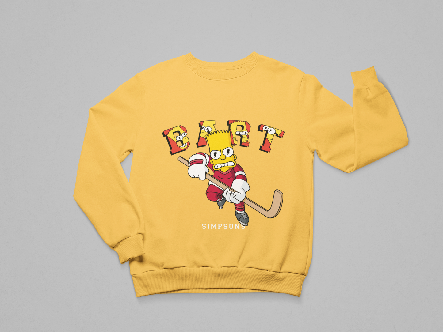 Bart Hockey – Simpsons Graphic Sweatshirt