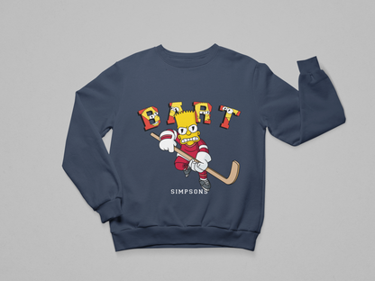 Bart Hockey – Simpsons Graphic Sweatshirt