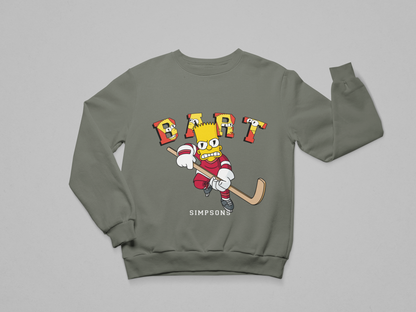 Bart Hockey – Simpsons Graphic Sweatshirt