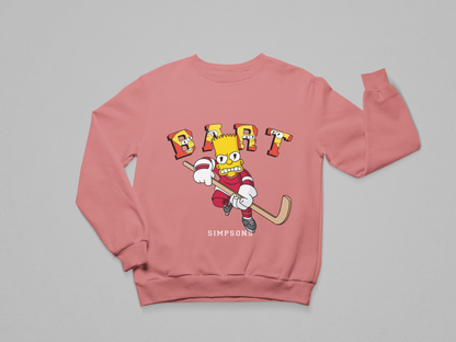 Bart Hockey – Simpsons Graphic Sweatshirt