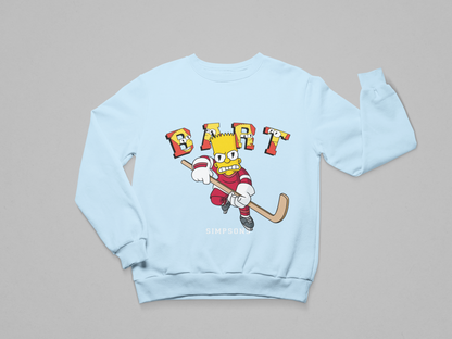 Bart Hockey – Simpsons Graphic Sweatshirt