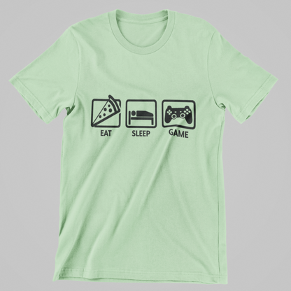 Eat Sleep Game Repeat Tee