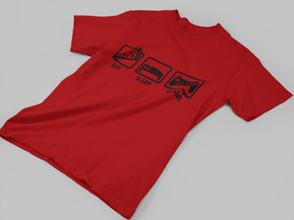 Eat Sleep Game Repeat Tee