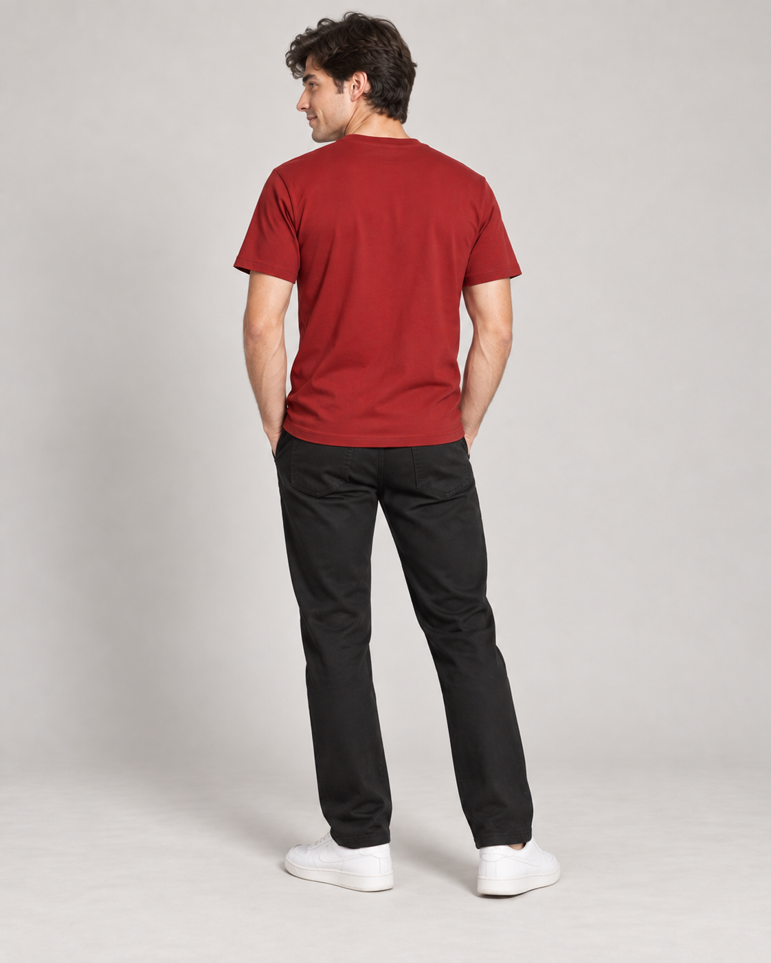 STRATAGEM – Stretch T-shirt - Detail view | Noir & Lin